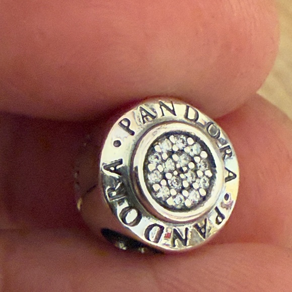 Pandora Silver and White Sparkle Charm - Picture 3 of 3
